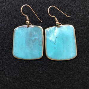 Handmade Copper Patina Earrings by Lazaro